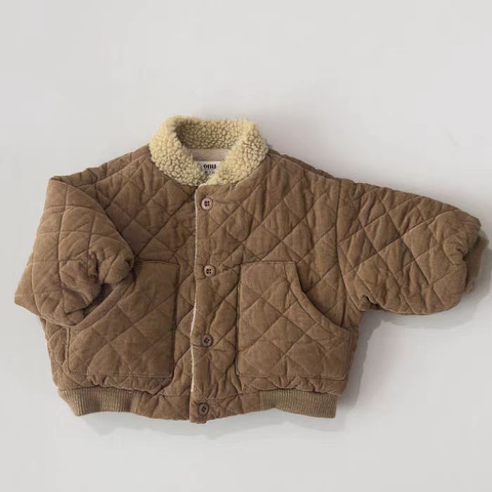 WarmNest Gepolsterte Kinderjacke – Weiches Sherpa-Futter & Bequeme Winterjacke für Jungen