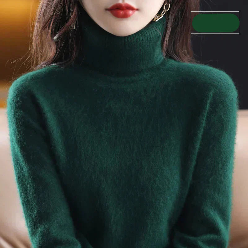 Nyorelle Kaschmir Hochkragenpullover für Herbst und Winter