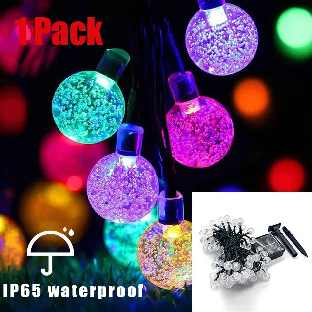 100 LED Solar Lichterkette Außen - Wasserdicht