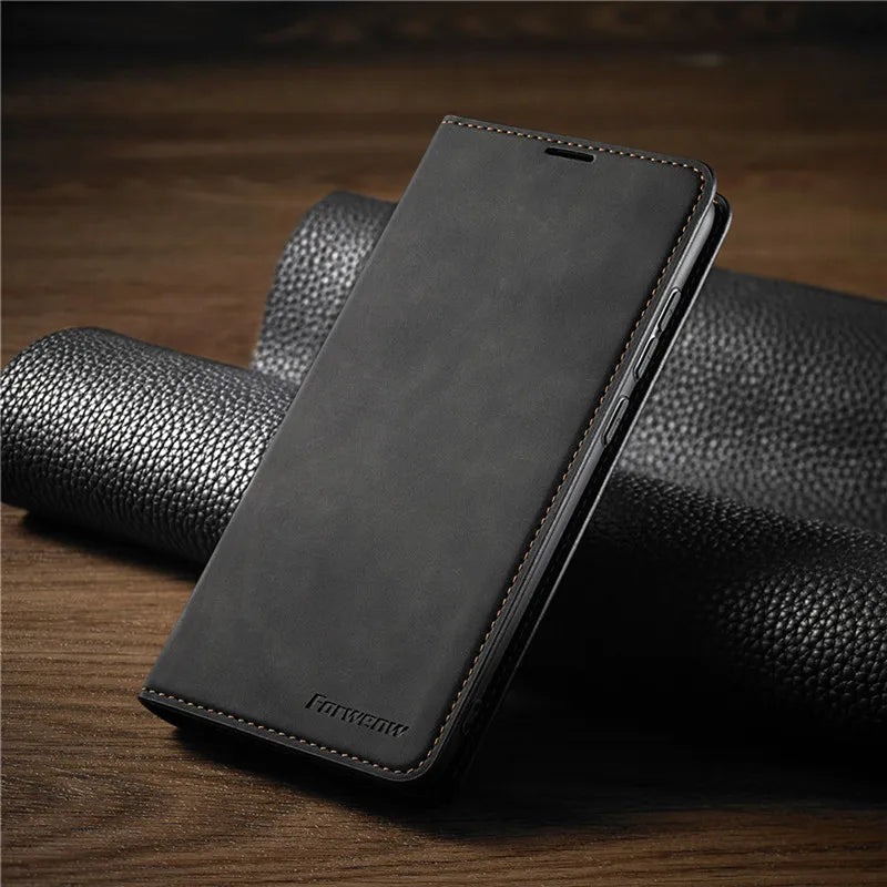 Magnetische Lederhülle für iPhone – Stilvoller Schutz