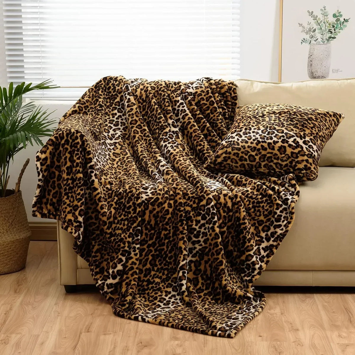 Leopardenmuster Fleece Decke – Superweiche Flanell-Decke für zusätzlichen Komfort