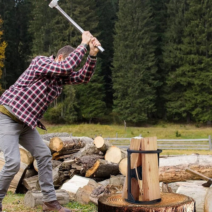 ElysianCraft Luxe Holzspalter | Tragbarer Gusseisen-Holzspalter für müheloses und effizientes Holzarbeiten