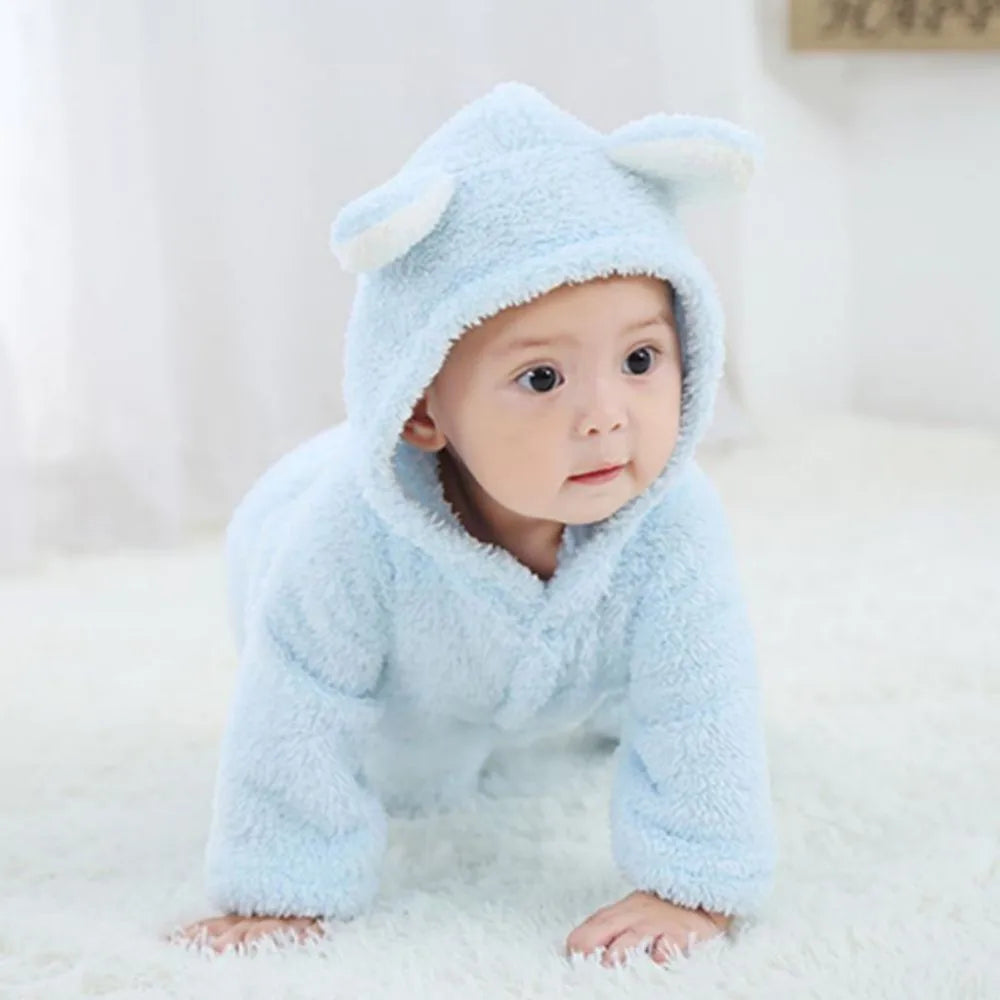 SnuggleTots – Warme Fleece Babystrampler für Neugeborene