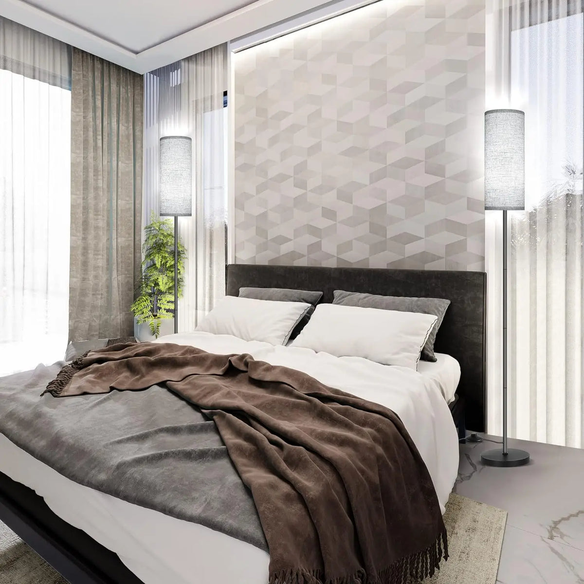Moderne zylindrische Stehlampe – Minimalistische Designlampe