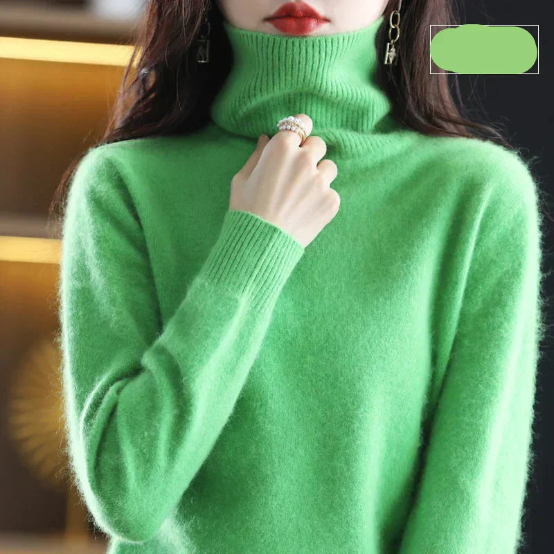 Nyorelle Kaschmir Hochkragenpullover für Herbst und Winter