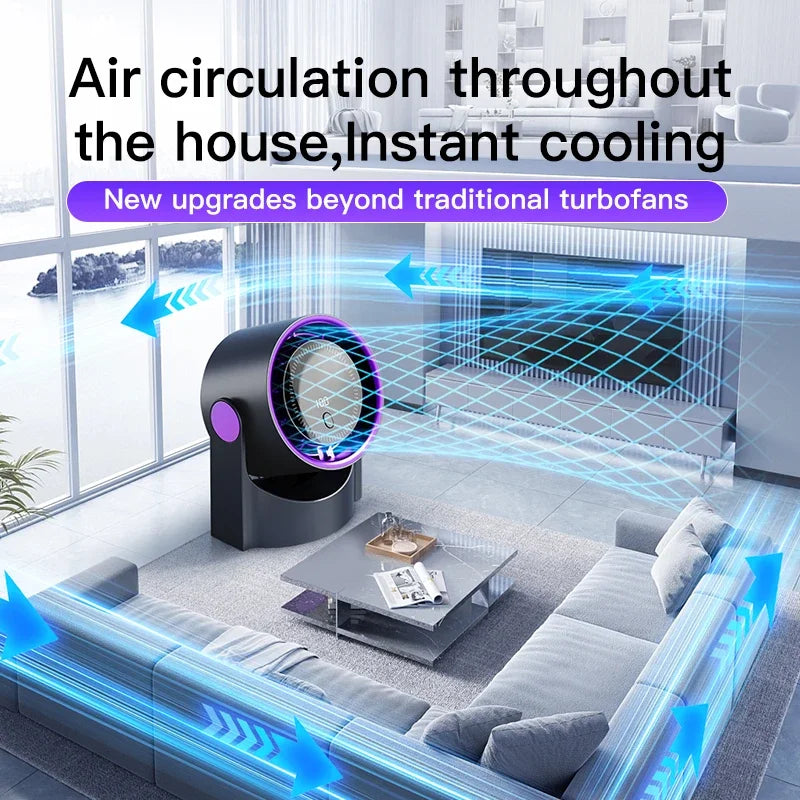 Airiqo USB Ventilator | Tragbar, flüsterleise und energieeffizient mit 100 Stufen