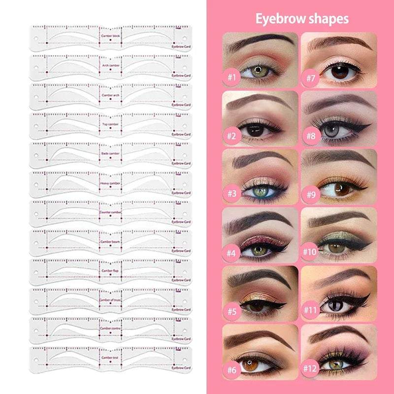 LuxeArch Brow Master Schablonen-Kit | Mühelose Präzision für perfekte Augenbrauenformgebung