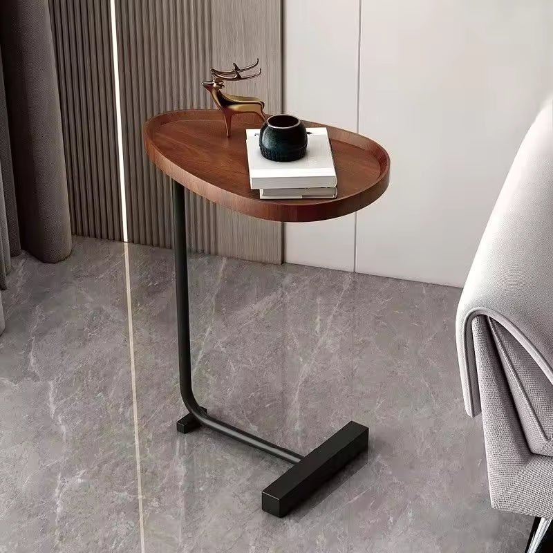 Nirethia - C-förmiger mobiler Beistelltisch ideal für Sofa oder Bett