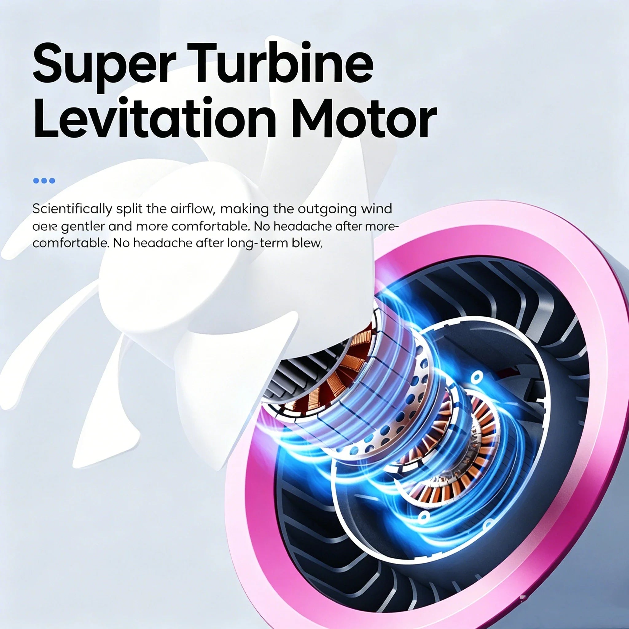 3600mAh Tischventilator mit 100 Geschwindigkeiten und digitalem Display