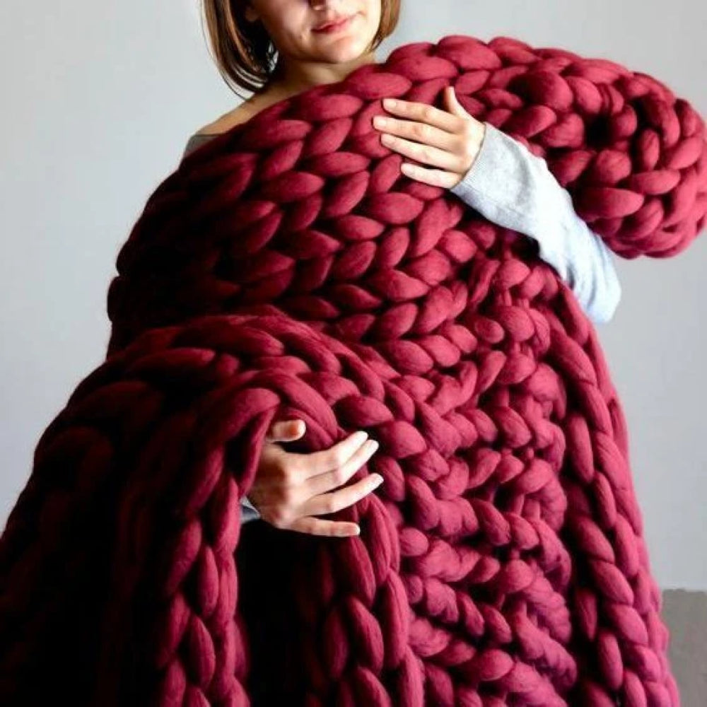 1000 Gramm XXL Chunky Strickgarn Weich Für Warme Decken
