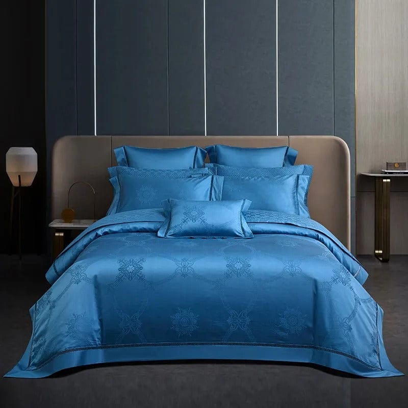 Elegance Blau Bettbezugset