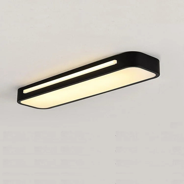 Minimalistische Lineare LED Deckenlampe aus Eisen mit Acryl