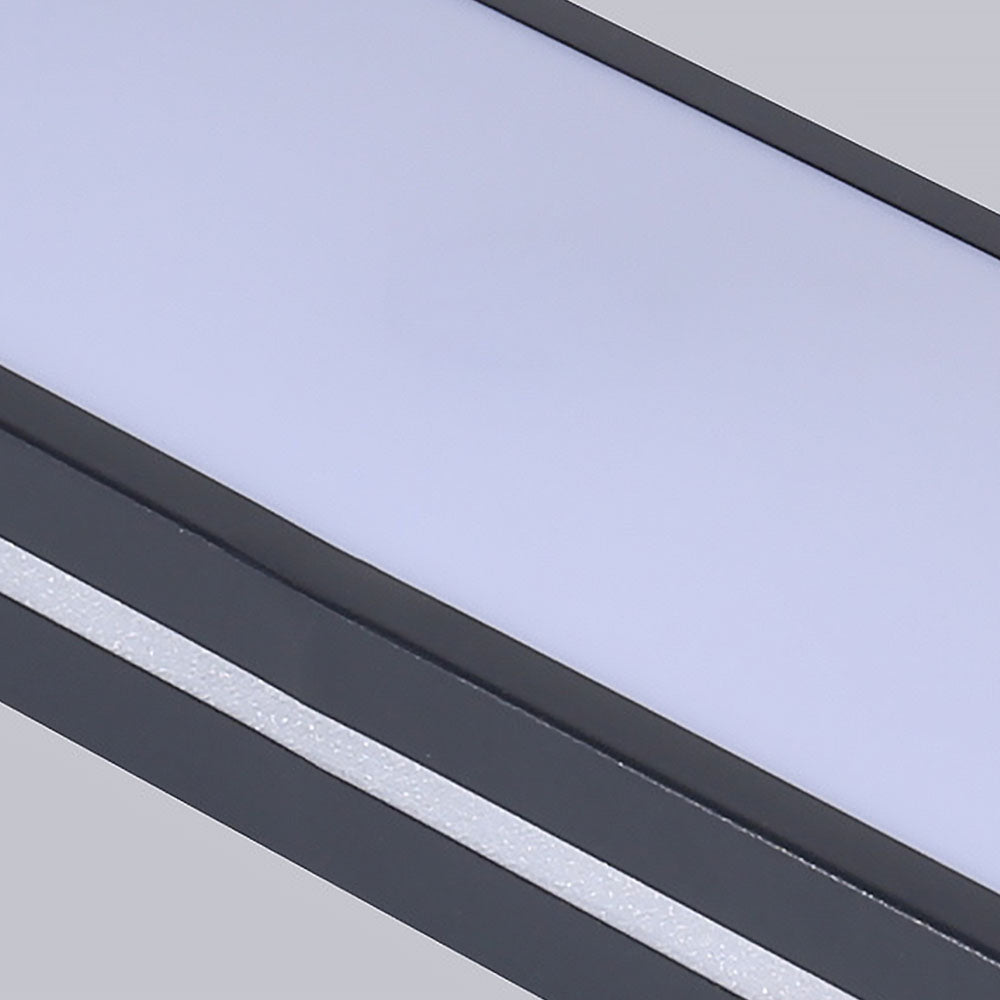 Minimalistische Lineare LED Deckenlampe aus Eisen mit Acryl