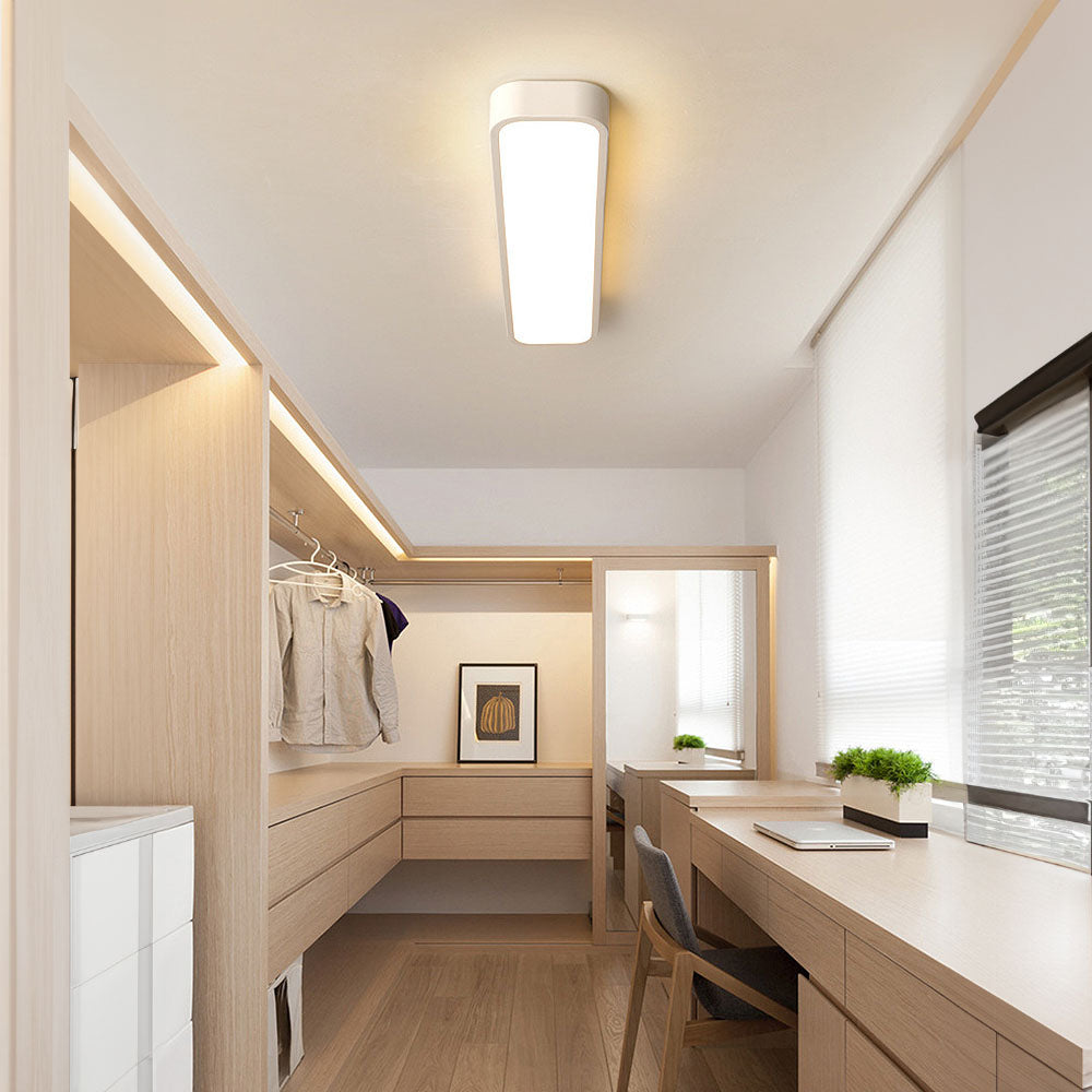 Minimalistische Lineare LED Deckenlampe aus Eisen mit Acryl