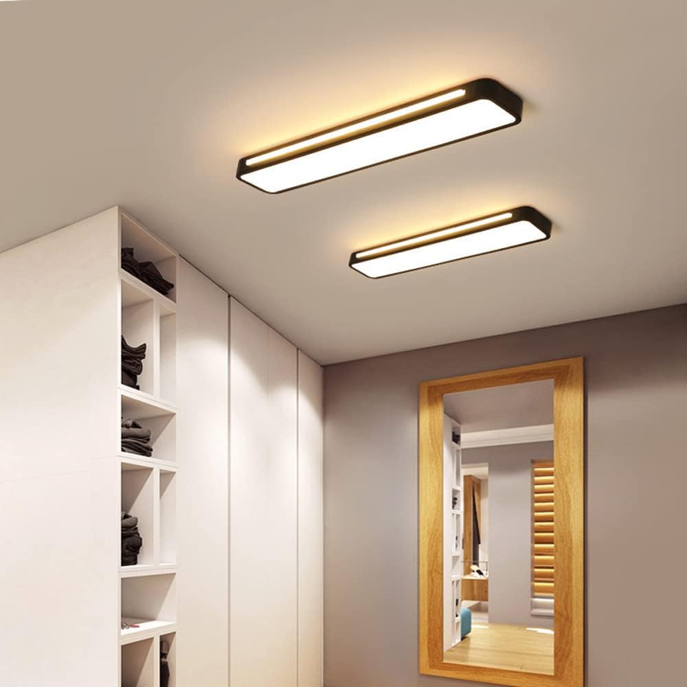 Minimalistische Lineare LED Deckenlampe aus Eisen mit Acryl