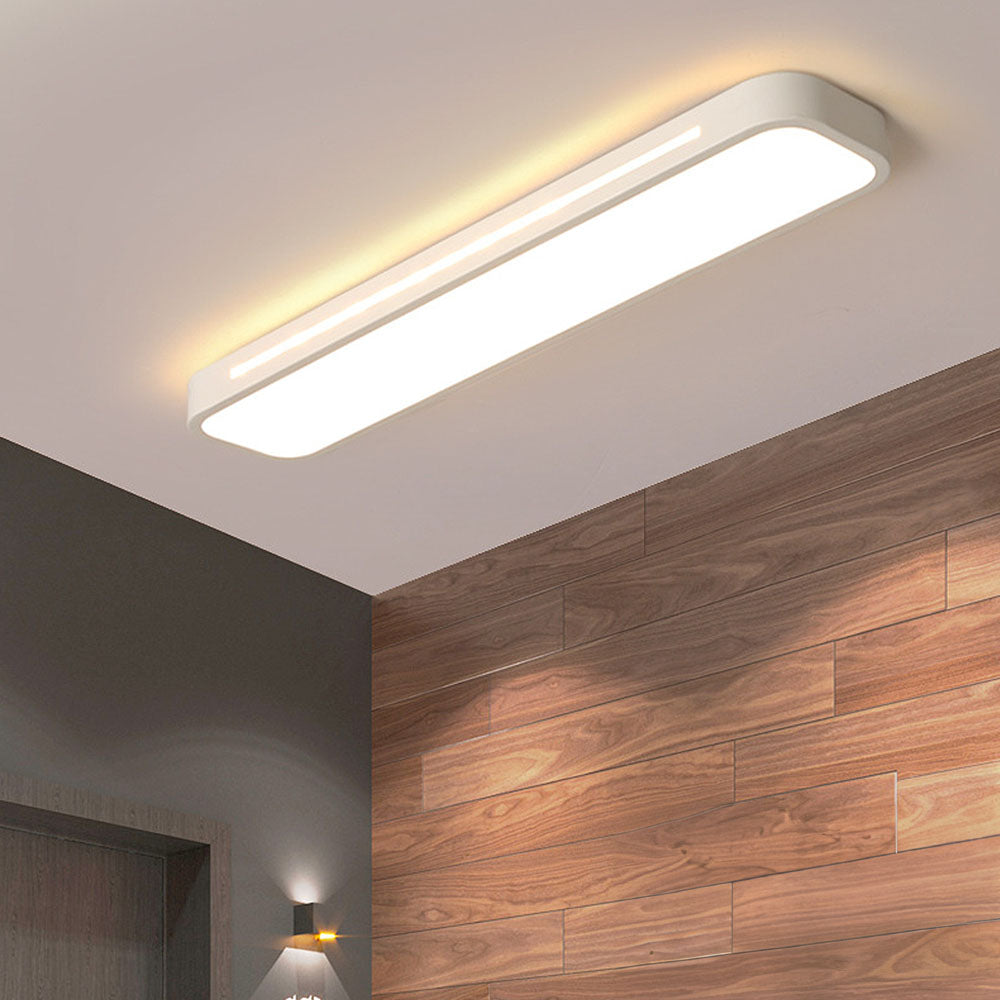 Minimalistische Lineare LED Deckenlampe aus Eisen mit Acryl