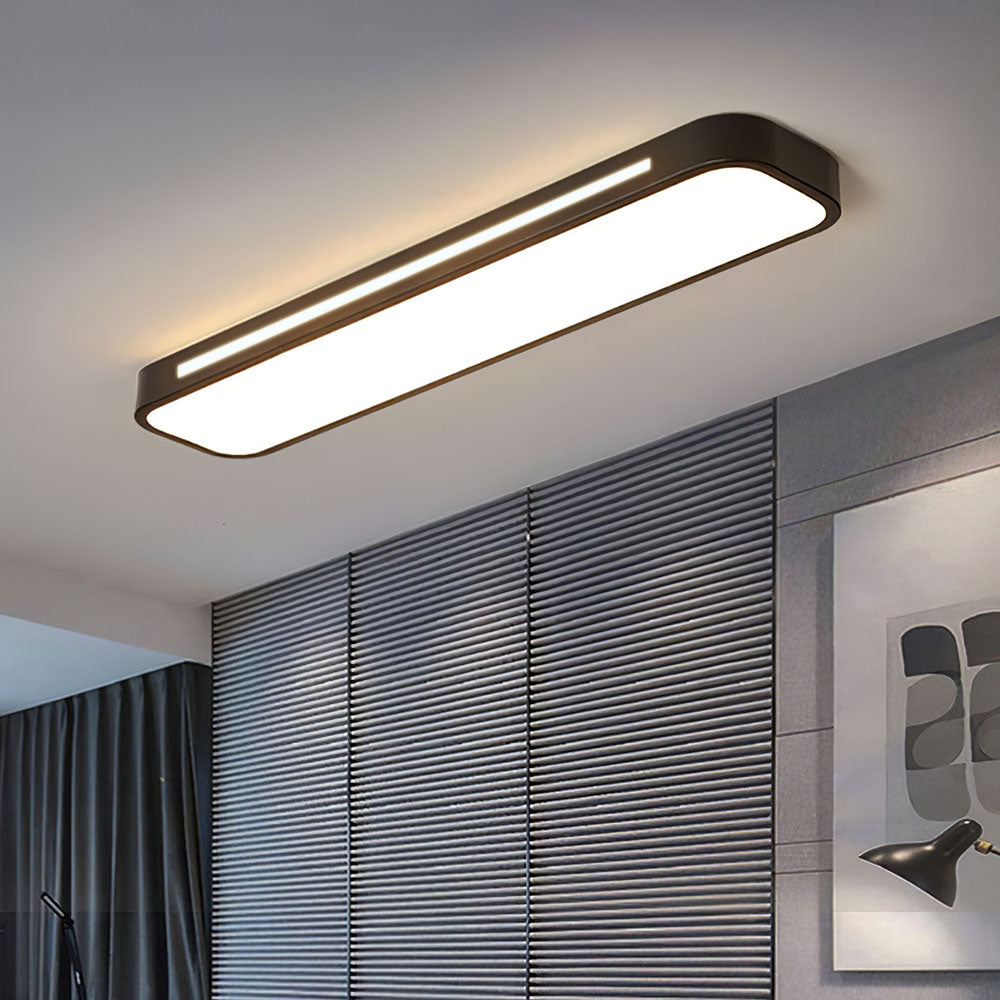 Minimalistische Lineare LED Deckenlampe aus Eisen mit Acryl