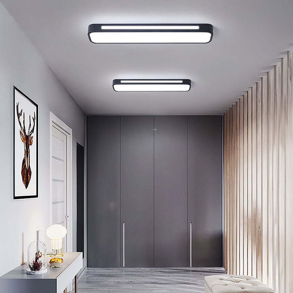 Minimalistische Lineare LED Deckenlampe aus Eisen mit Acryl