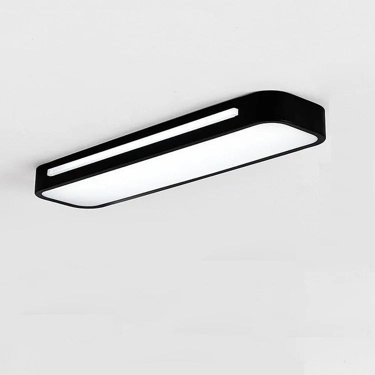 Minimalistische Lineare LED Deckenlampe aus Eisen mit Acryl