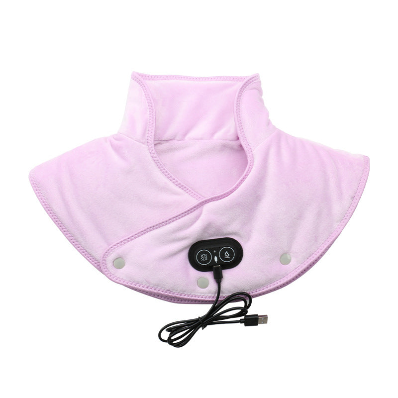 Ergonomischer Elektrischer Wärmemasseur für Nacken und Schultern mit Einstellbarem Vibrationsmassage