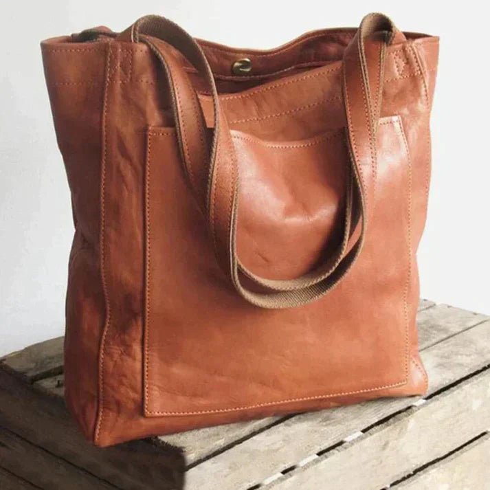 CARMÉ – Strapazierfähige Schultertasche aus weichem PU Leder