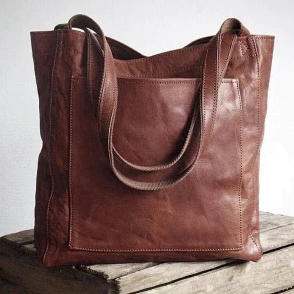 CARMÉ – Strapazierfähige Schultertasche aus weichem PU Leder