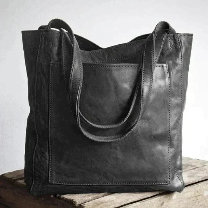 CARMÉ – Strapazierfähige Schultertasche aus weichem PU Leder