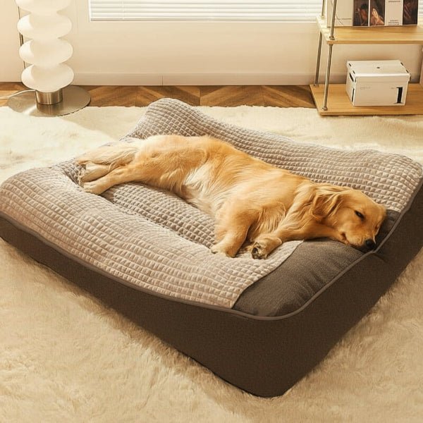 HUGBED – Großes kratzfestes Hundebett mit orthopädischer Wirbelsäulenunterstützung