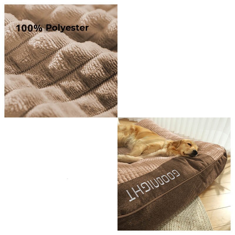 HUGBED – Großes kratzfestes Hundebett mit orthopädischer Wirbelsäulenunterstützung