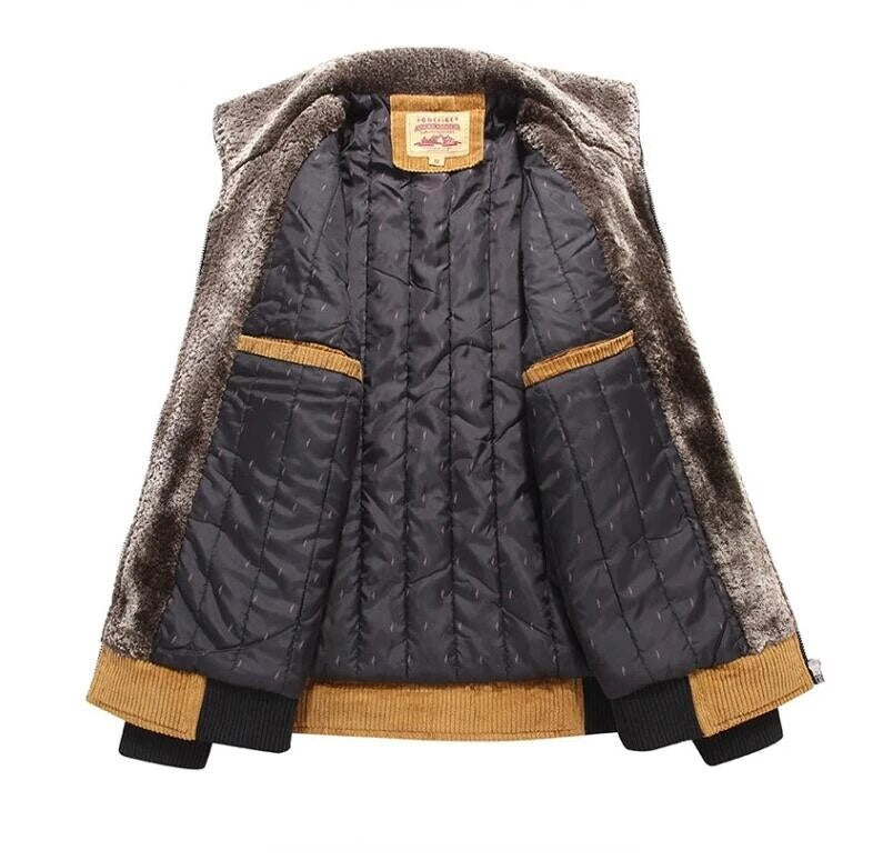 Klassische Winterjacke aus Cord für Herren