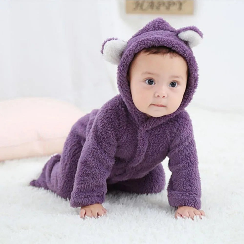 SnuggleTots – Warme Fleece Babystrampler für Neugeborene