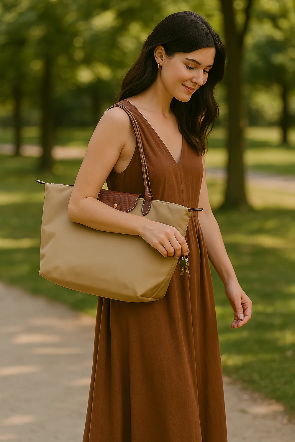 Faltbare Wasserdichte Handtasche – Elegante und Kompakte Tasche für Frauen im Alltag
