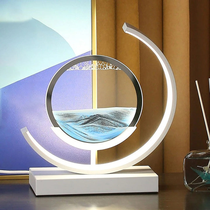 SandAura Beruhigende Sandsand Tischlampe zur Entspannung