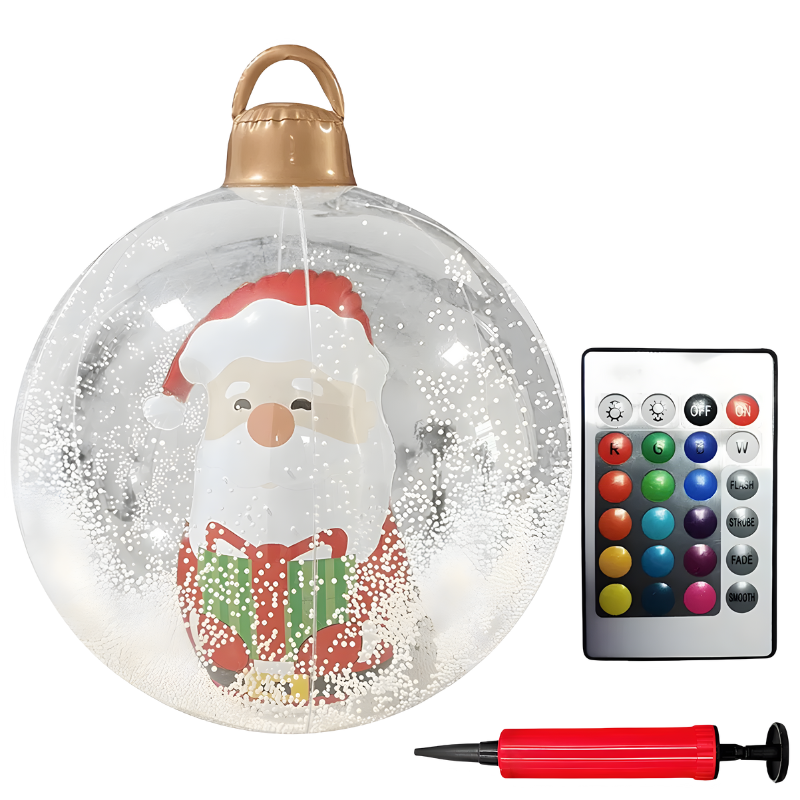 PVC Weihnachtsdekoration für Außen mit Bunter LED-Beleuchtung