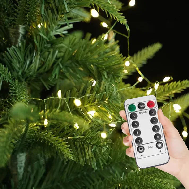 LED Feuerwerk Lichterkette Mit Fernbedienung 30-75 m 900-2000 LEDs IP65 Wasserdicht Für Feste