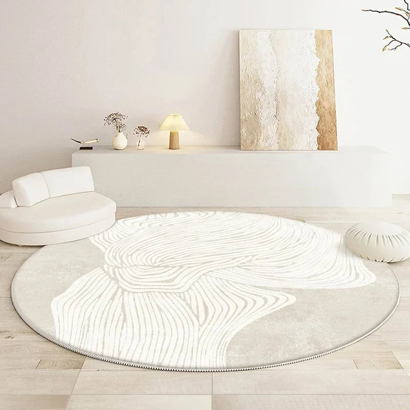 Thyn - Japanischer Stil Rundwaschbarer Teppich für das Wohnzimmer