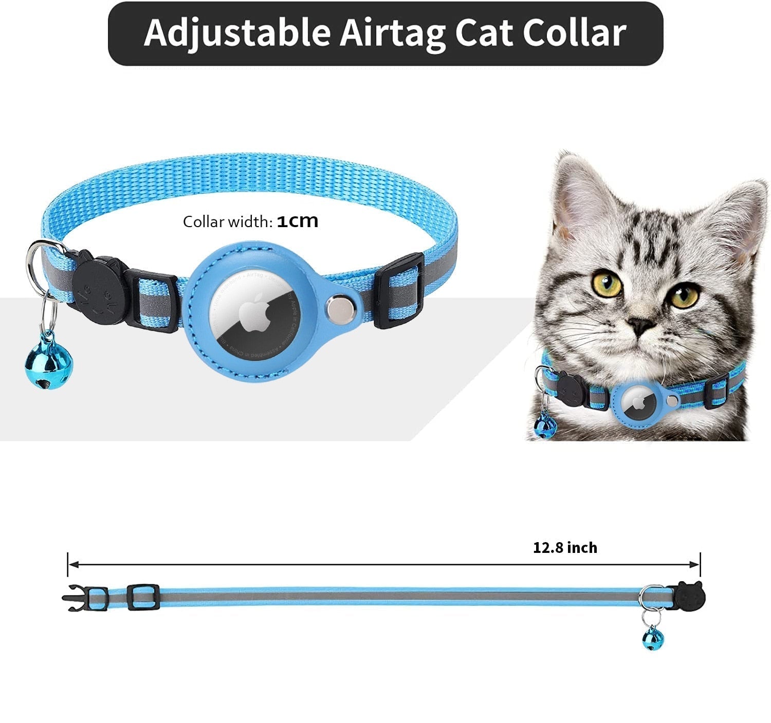 Airtag Katzen-Tracking-Halsband - GPS Finder & Anti-Verlust