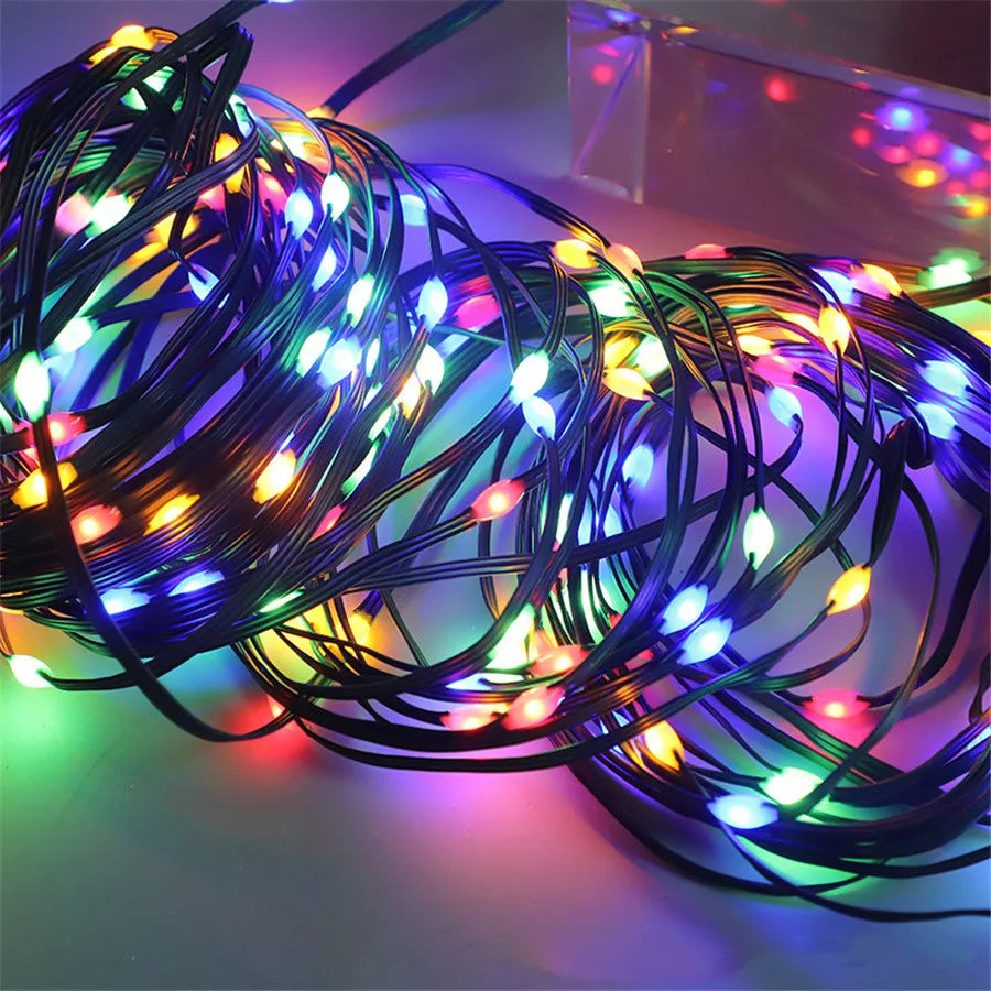 Wasserdichte LED Weihnachtsbeleuchtung für Außen – Lichterkette für Garten & Terrasse