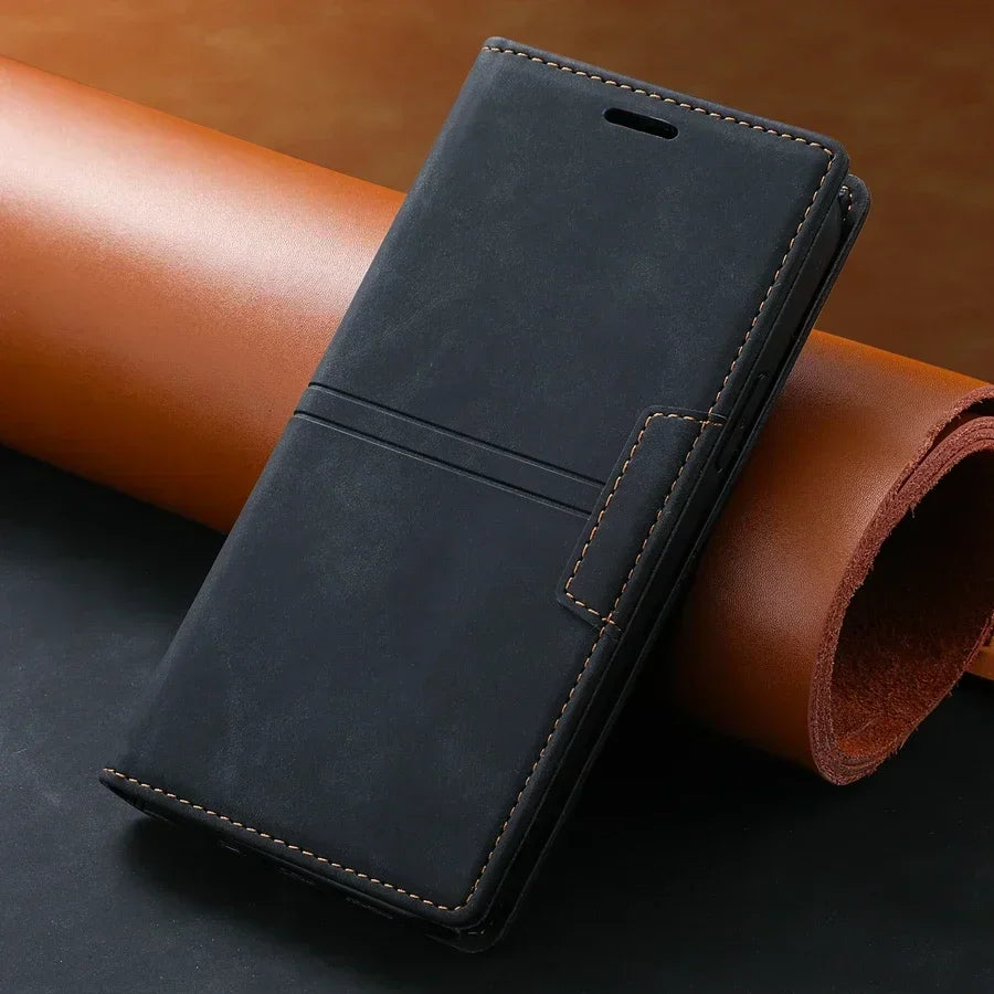 Sandsberg Leder Flipcase-Brieftasche für Google Pixel