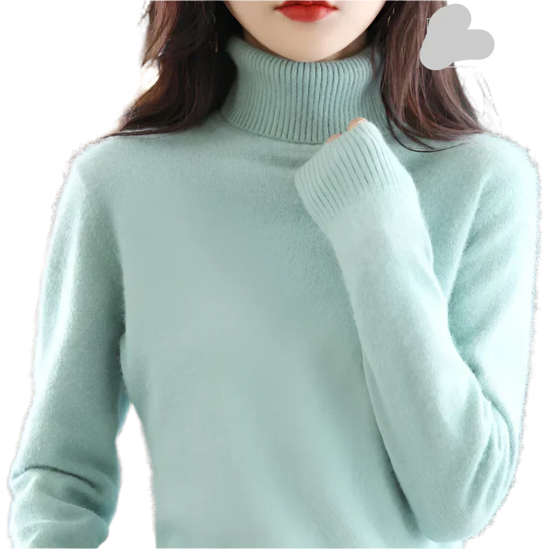 AuroraWeave Kaschmir Rollkragenpullover für Frauen im Herbst