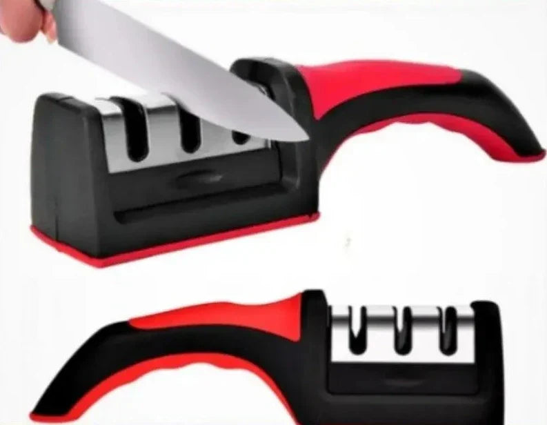 KüchenElite Luxe 3-in-1 Messerschärfer | Professioneller Schärfer für scharfe und langlebige Messer