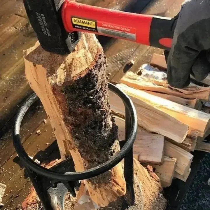 ElysianCraft Luxe Holzspalter | Tragbarer Gusseisen-Holzspalter für müheloses und effizientes Holzarbeiten
