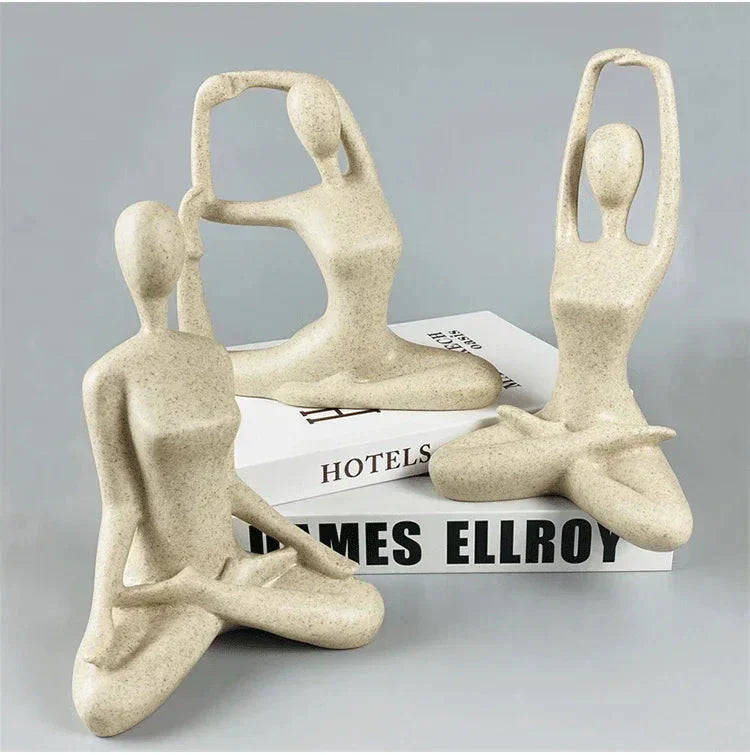 ZenJoy Frau in Yoga Statue – Moderne Innenraumdekoration aus Resin
