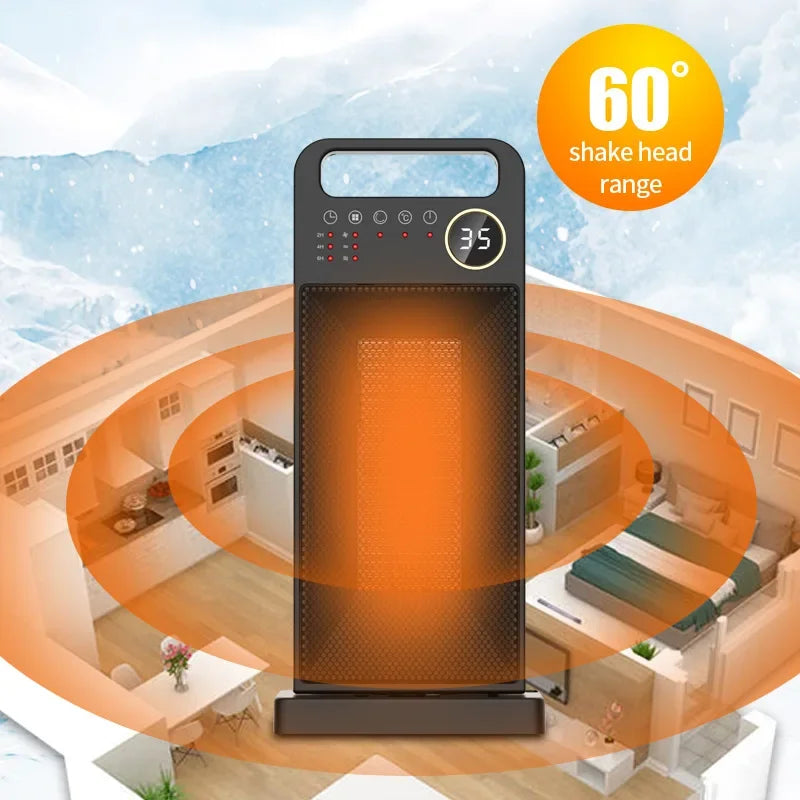 2000W Elektrische Heizung mit Fernbedienung und Touchscreen