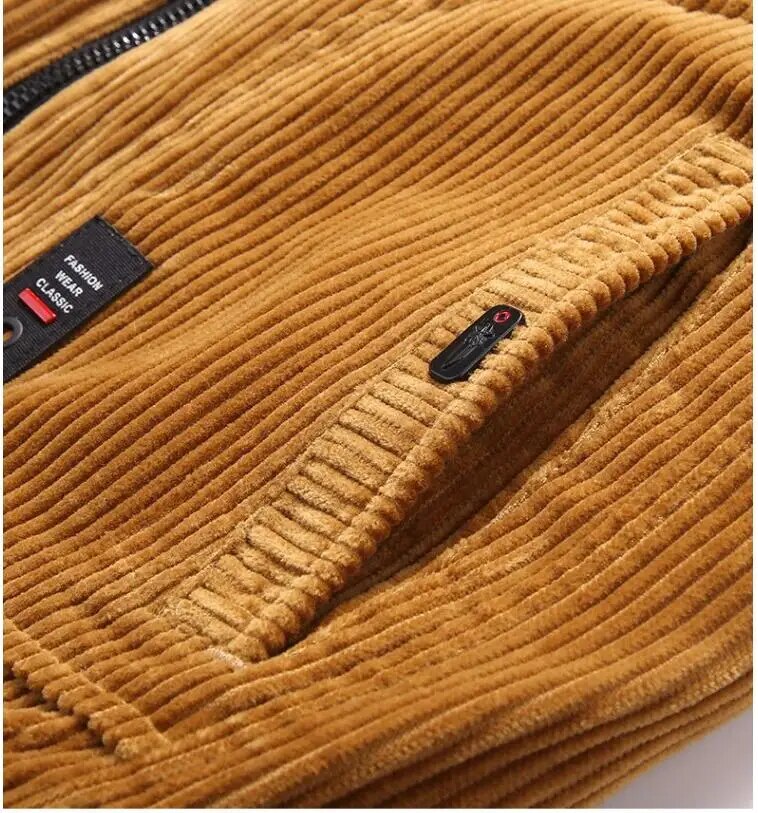 Klassische Winterjacke aus Cord für Herren