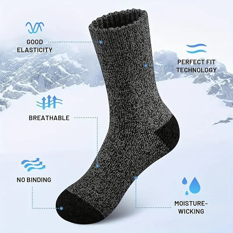 Extra warme Merinowollsocken für das Wandern Unisex 38-46