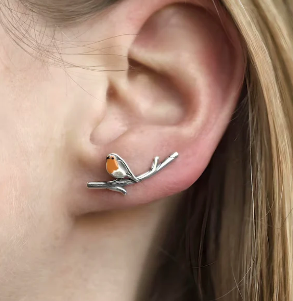 LuckFeather | Handgemachte Buntglas-Ohrringe für den Frühling