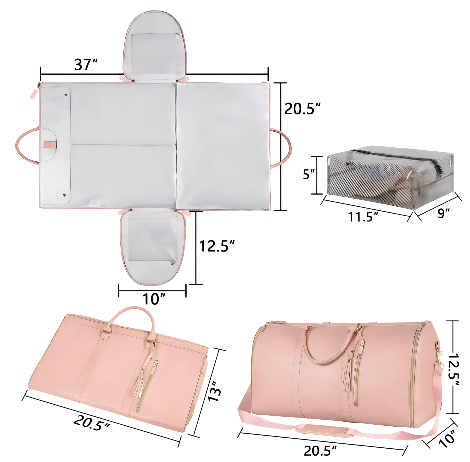 FlexCarry Faltbare Anzugtasche | Reise smarter, packe besser ein