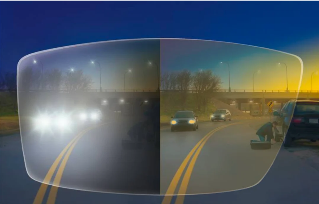 Nachtsichtbrille mit "Glarecut"-Technologie (Sicheres Fahren bei Nacht)