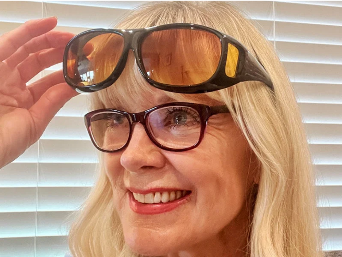 Nachtsichtbrille mit "Glarecut"-Technologie (Sicheres Fahren bei Nacht)